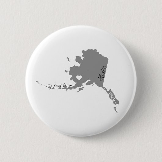 Mein Herz liegt in Alaska Button (Vorderseite)