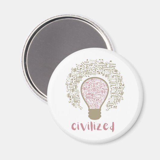 Mein Herz Lumi Classic Civilized Art Design für Mu Magnet (Vorderseite/Rückseite)