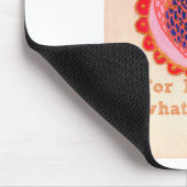 "Mein Herz macht Zuhause für den Frieden" Kunstdru Mousepad (Ecke)