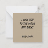 Mein Herz  Mitteilungskarte (Rückseite)