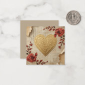 Mein Herz  Mitteilungskarte (Vorderseite/Rückseite Beispiel)