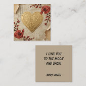 Mein Herz  Mitteilungskarte (Vorne/Hinten)