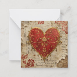 Mein Herz  Mitteilungskarte