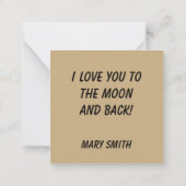 Mein Herz  Mitteilungskarte (Rückseite)