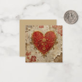 Mein Herz  Mitteilungskarte (Vorderseite/Rückseite Beispiel)