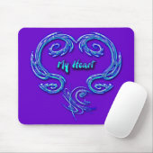 Mein Herz Mousepad (lila) (Mit Mouse)