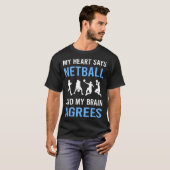 Mein Herz Netball T-Shirt (Vorne ganz)