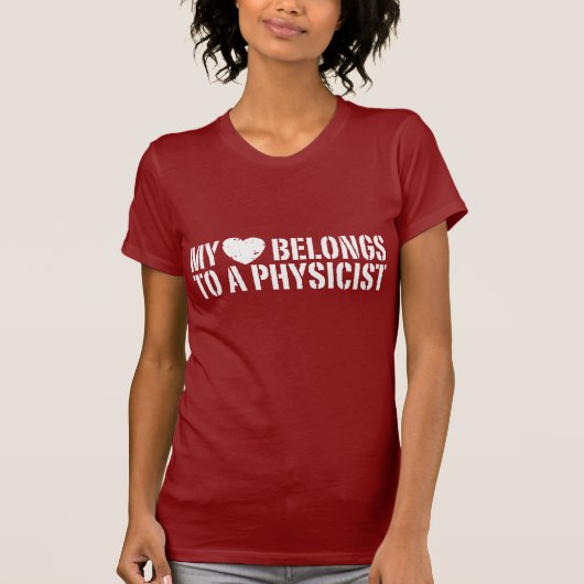 Mein Herz Physiker T-Shirt (Vorderseite)