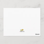 "Mein Herz piept für dich" Niedliche Postkarte (Rückseite)