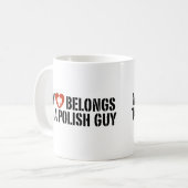Mein Herz Polnischer Typ Kaffeetasse (Vorderseite Links)