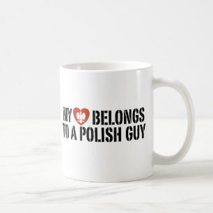 Mein Herz Polnischer Typ Kaffeetasse