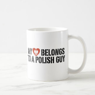 Mein Herz Polnischer Typ Kaffeetasse