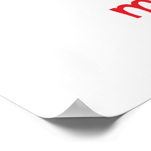 Mein Herz Poster (Ecke)