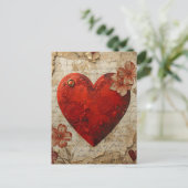 Mein Herz  Postkarte (Stehend Vorderseite)