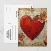 Mein Herz  Postkarte (Vorne/Hinten)