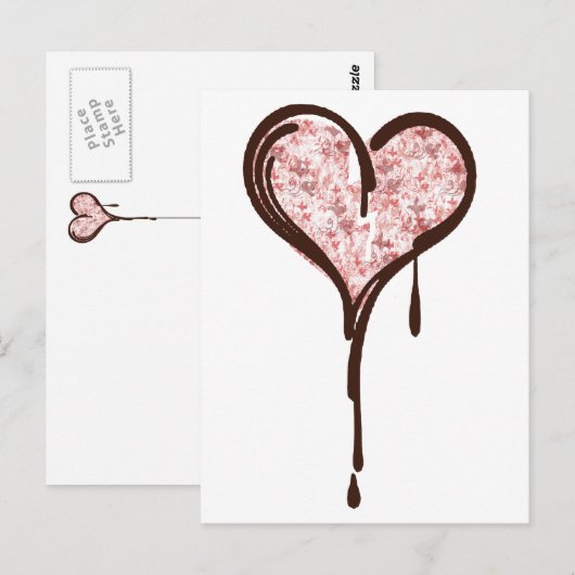 Mein Herz Postkarte (Vorne/Hinten)