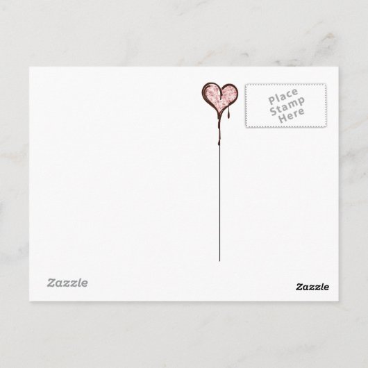 Mein Herz Postkarte (Rückseite)