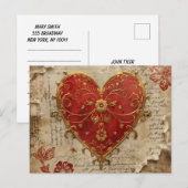 Mein Herz Postkarte (Vorne/Hinten)