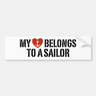 Mein Herz Sailor Autoaufkleber