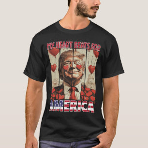 Mein Herz schlägt für Amerika Trump Valentinstag 5 T-Shirt