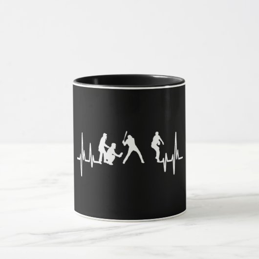 Mein Herz schlägt für Baseball-Tasse Tasse (Zentrum)