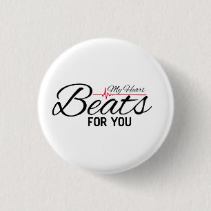 Mein Herz schlägt für Dich Button
