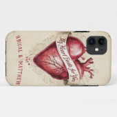 Mein Herz schlägt für dich Case-Mate iPhone Hülle (Rückseite (Horizontal))