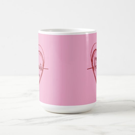 Mein Herz schlägt für dich Kaffeetasse (Mittel)