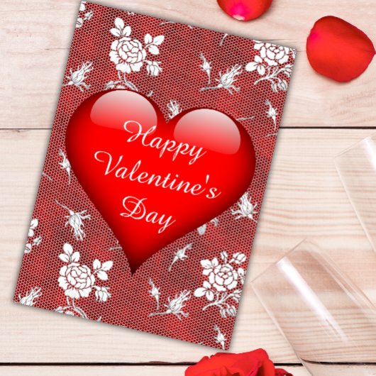 Mein Herz schlägt für dich Valentine Karte