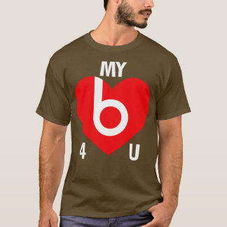 Mein Herz schlägt für Sie lustige Lieferwagen Line T-Shirt