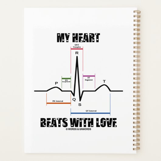 Mein Herz schlägt mit Liebe EKG Planer (Rückseite)