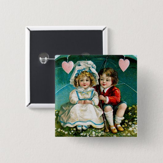 Mein Herz schlägt warm... Button (Vorne & Hinten)