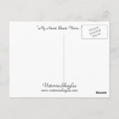 Mein Herz schlägt warm... Postkarte (Rückseite)