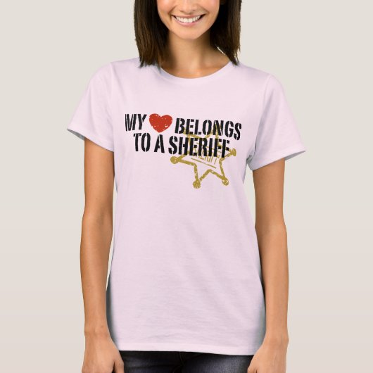 Mein Herz Sheriff T-Shirt (Vorderseite)