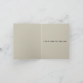 Mein Herz sinkt Beileid sinnibunny Karte (Innenseite)