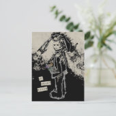 Mein Herz sinkt Beileid sinnibunny Postkarte (Stehend Vorderseite)