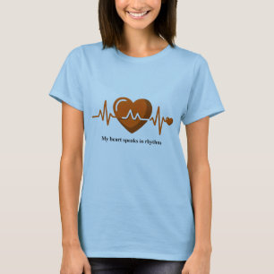 Mein Herz spricht im Rhythmus - Frauen-EKG-Herzsch T-Shirt