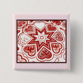 "Mein Herz" Square Button (weiß) (Vorderseite)