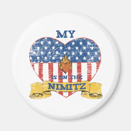 Mein Herz steht auf dem Nimitz Magnet (Vorne)