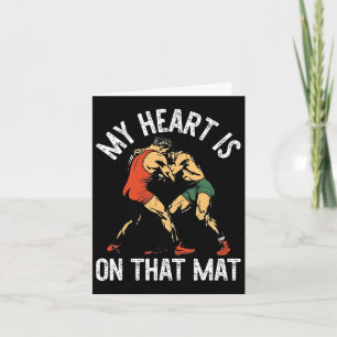 Mein Herz steht auf der matten Wrestling-Mama Karte