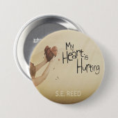 Mein Herz tut weh Button (Vorne & Hinten)