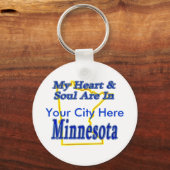 Mein Herz und Soul sind in Minnesota Schlüsselanhänger (Vorderseite)