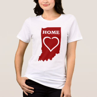 Mein Herz und Zuhause ist in Indiana Tri-Blend Shirt
