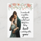 Mein Herz wird immer Ihr Sinn und Ihre Sensibilitä Postkarte (Vorderseite)