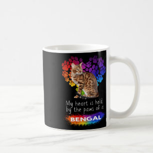 Mein Herz wird von den Pfoten einer Bengalischen K Kaffeetasse