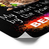 Mein Herz wird von den Pfoten einer Bengalischen K Poster (Ecke)