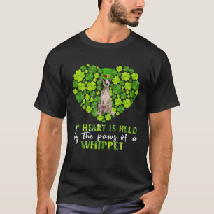 Mein Herz wird von den Pfoten eines Whippets gehal T-Shirt