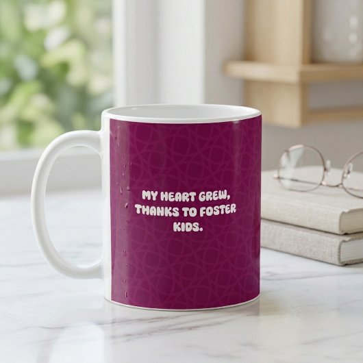 Mein Herz wuchs dank Pflegekindern Design Kaffeetasse