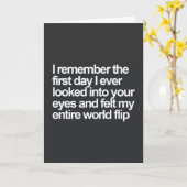 MEIN HERZEN SCHNELLER WEGEN "DIR" KARTE (Gelbe Blume)