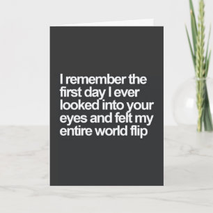 MEIN HERZEN SCHNELLER WEGEN "DIR" KARTE